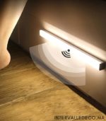 Lampe d’éclairage LED pour chambre avec détecteur de mouvement