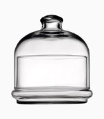 Bonbonnière en verre transparent avec couvercle
