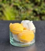 Coupelle en verre transparent pour dessert