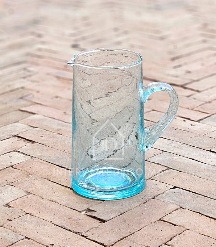 Carafe Beldi en verre soufflé avec anse - 1 litre