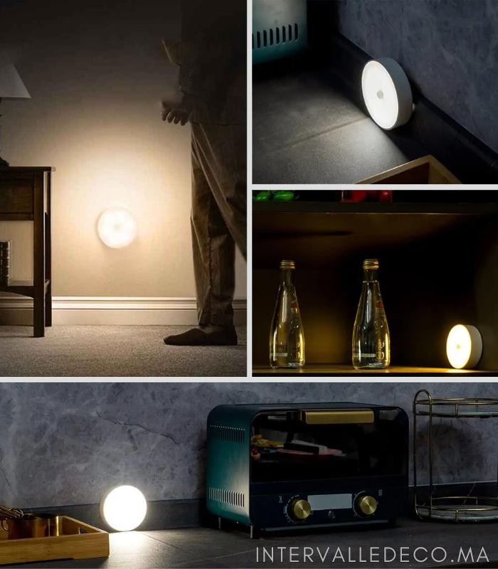 Lampe LED sans fil avec détecteur de mouvement pour placard