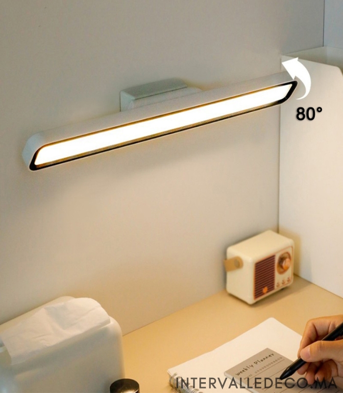 Luminaire LED sans fil pour éclairage dressing, bibliothèque