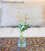 Vase soliflore en verre soufflé transparent – Image 2