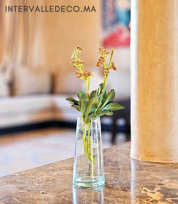 Vase en verre soufflé