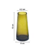 Vase soliflore en verre soufflé marron – Image 8