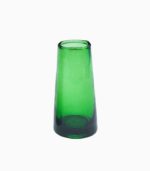 Vase soliflore en verre soufflé vert