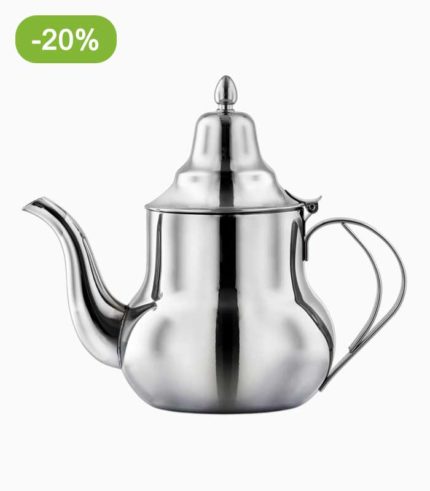 Théière marocaine en inox - Design traditionnel -  0.8L