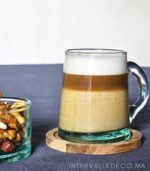 Mug Beldi en verre transparent artisanal pour Cappuccino, Café