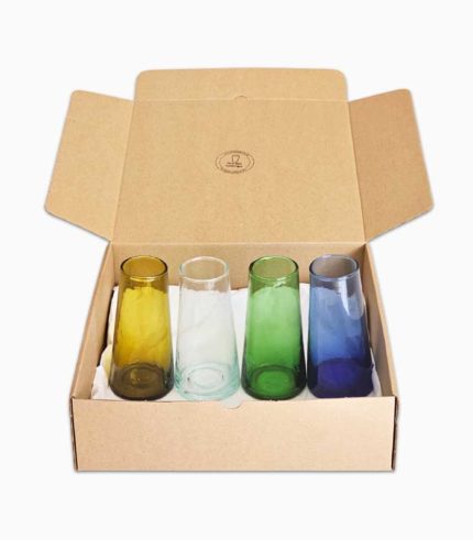 Coffret artisanal - soliflores en verre soufflé