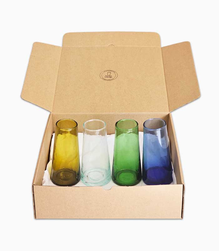 Soliflores-verre-souffle-6 Coffret artisanal - soliflores en verre soufflé