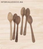 Cuillères à café en bois de noyer