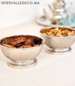 Bol martelé en cuivre nickelé 14 cm