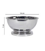 Bol martelé en cuivre nickelé 14 cm – Image 7