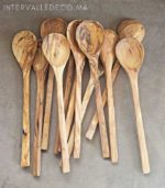 Grande cuillère en bois d'olivier