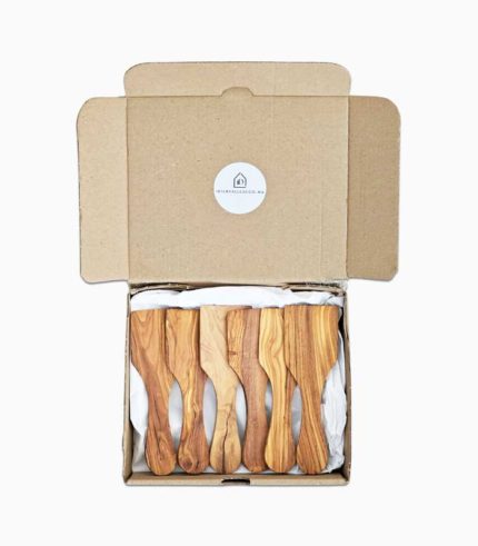 Coffret cadeau - Petite spatule pour raclette en bois