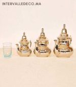 Théière marocaine martelée