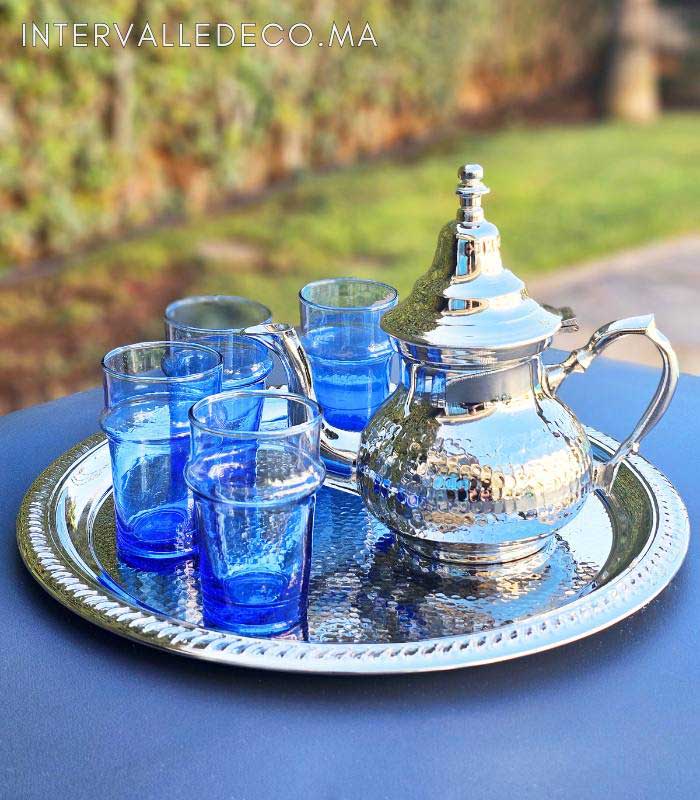 Théière marocaine martelée