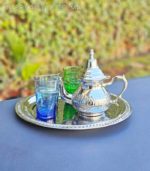 Petite théière marocaine martelée