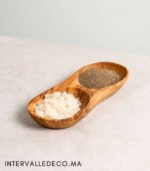 Salière et poivrière en bois d’olivier