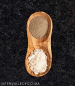 Salière et poivrière en bois d’olivier