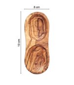 Salière et poivrière en bois d’olivier