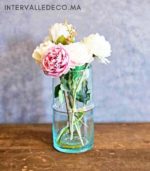 Vase en verre soufflé artisanal