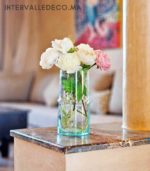 Vase en verre soufflé artisanal