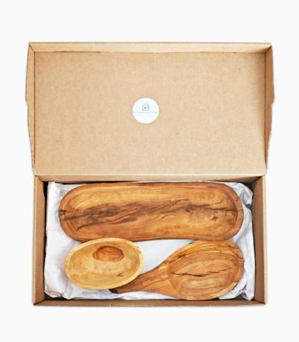 Coffret cadeau artisanal en bois d’olivier