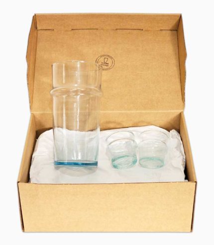 Idée cadeau du Maroc – Vase Beldi et deux bougeoirs