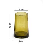 Lot de 6 Verres à jus en verre soufflé marron grand modèle – Image 7