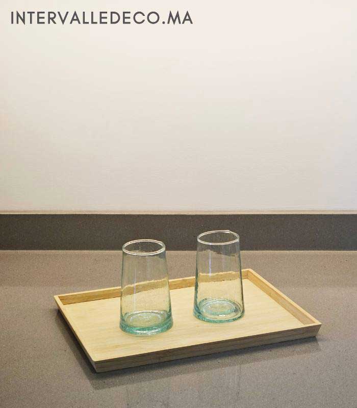 verre soufflé modèle volcan