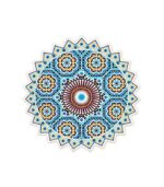 Dessous de verre marocain en céramique – Forme étoilée – Lot de 6 – Image 7